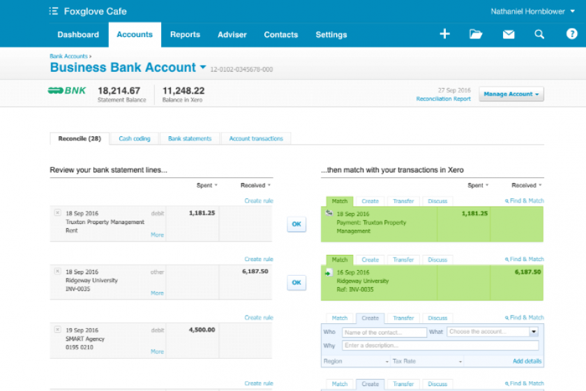 xero automatic reconciliation